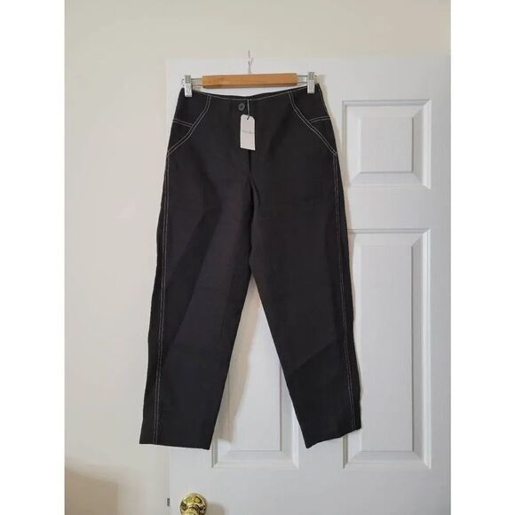 Steven Alan black twill Jones pants 0, NWT - Picture 1 of 6